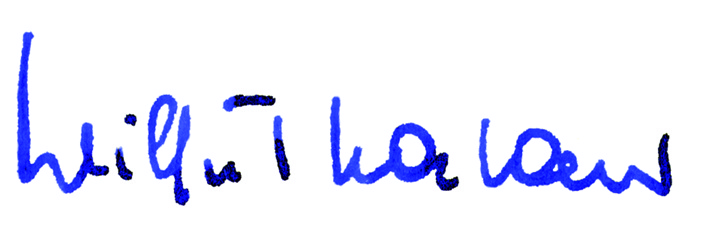 Dr. Wilfried Haslauer Signatur